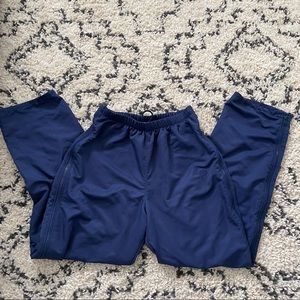 Vintage 90s Jammin Navy Side Full Zipper Windbreaker Elastic Waist. Medium men